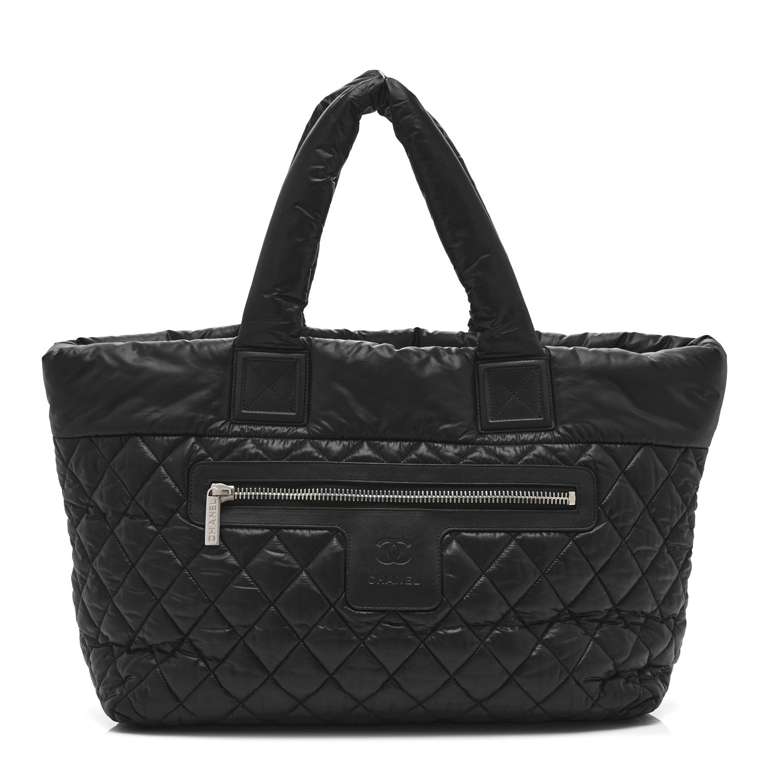 Chanel Nylon Quilted Large Coco Cocoon Tote Black