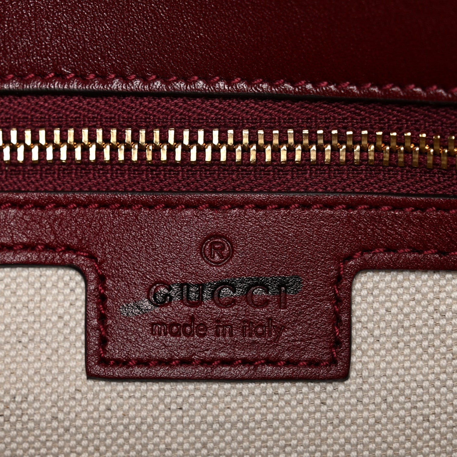 Gucci Calfskin Blondie Medium Shoulder Bag Dark Red