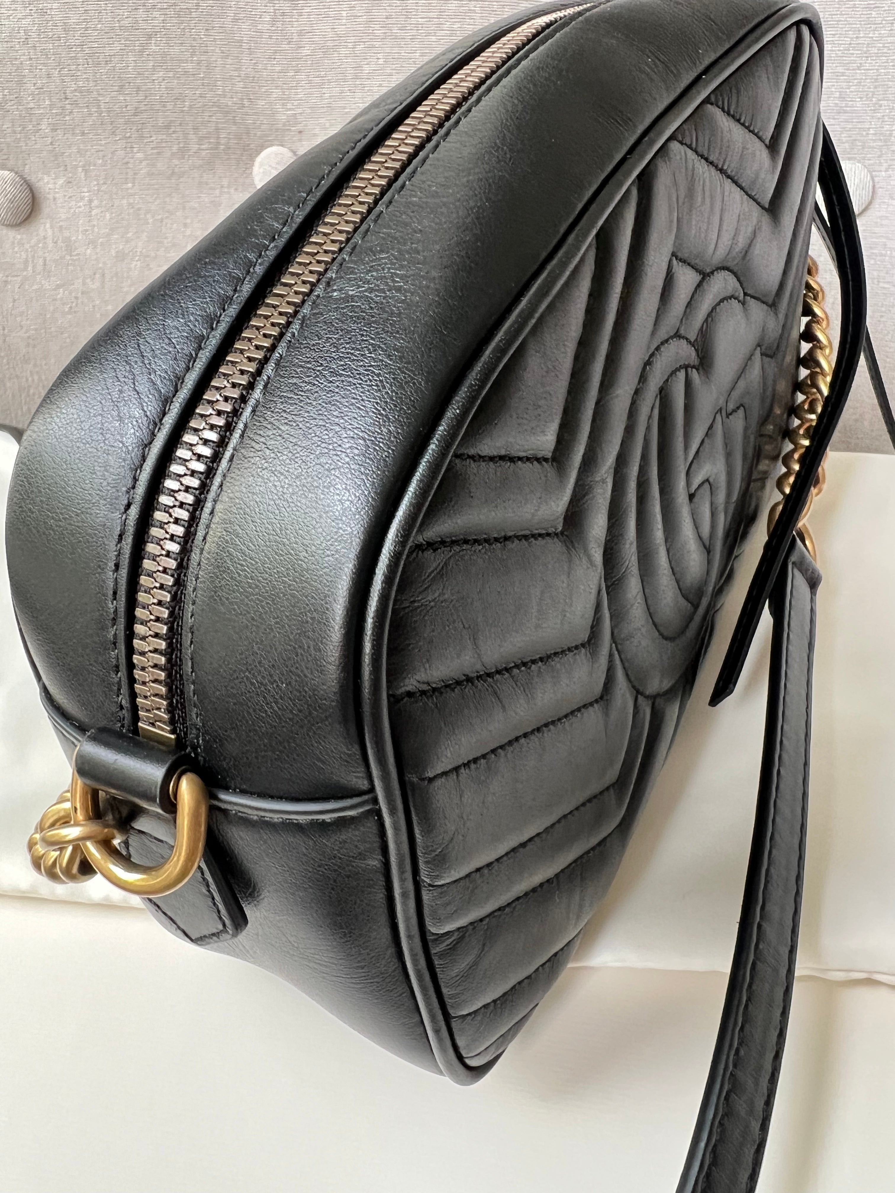 Gucci GG Black Marmont Small Shoulder Bag