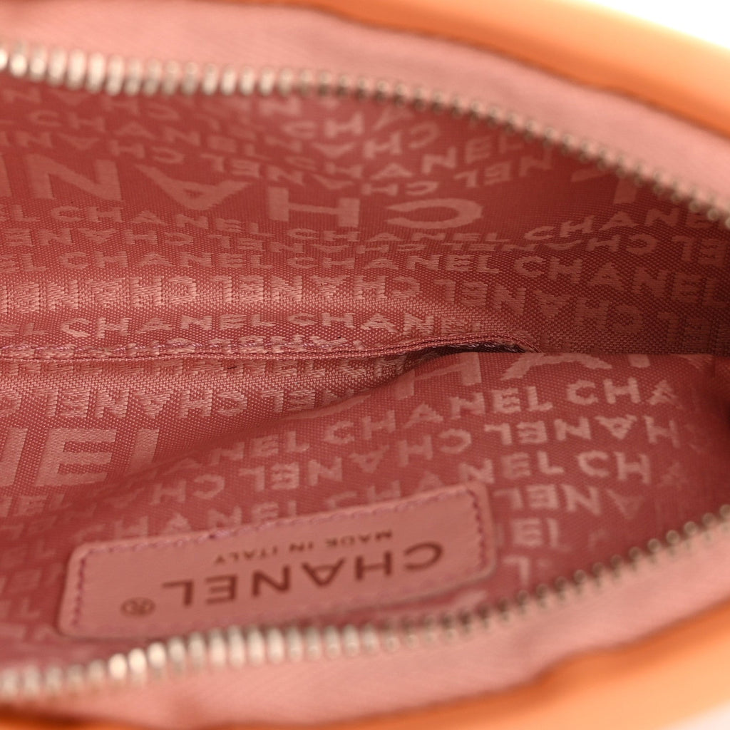 Chanel Rabbit Fur N°5 Pochette Pink Orange