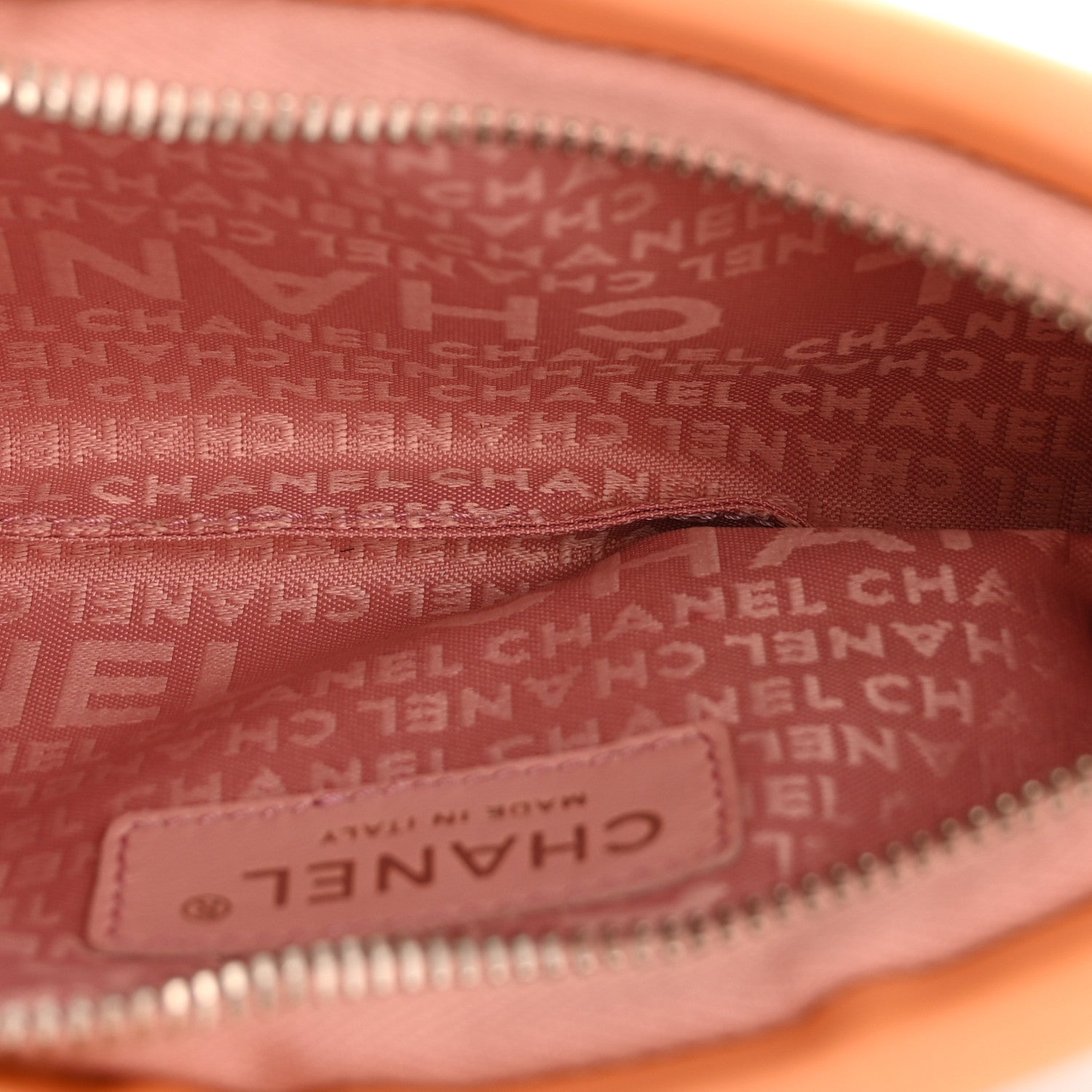 Chanel Rabbit Fur N°5 Pochette Pink Orange