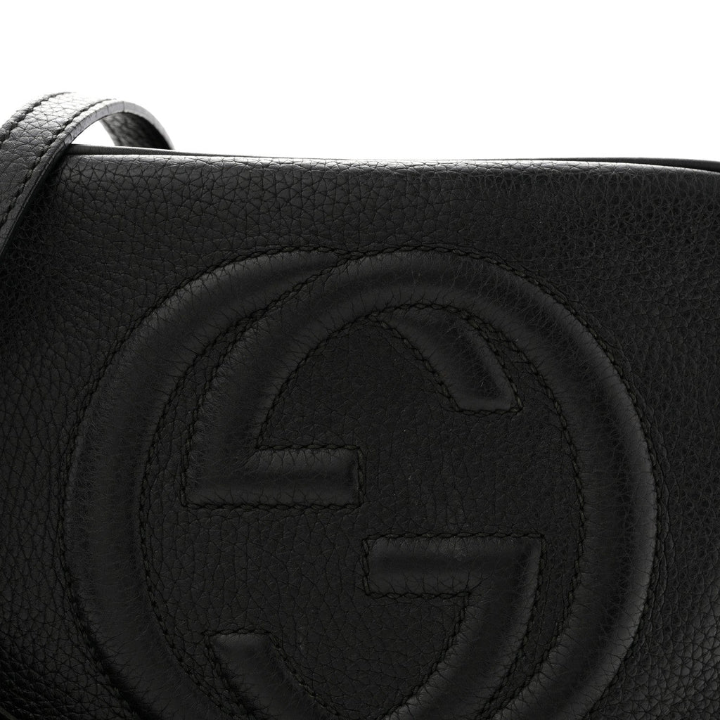 Gucci Pebbled Calfskin Small Soho Disco Bag Black