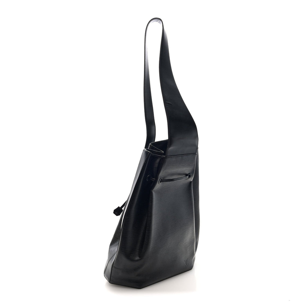 Louis Vuitton Epi Sac a Dos Drawstring Bag Black