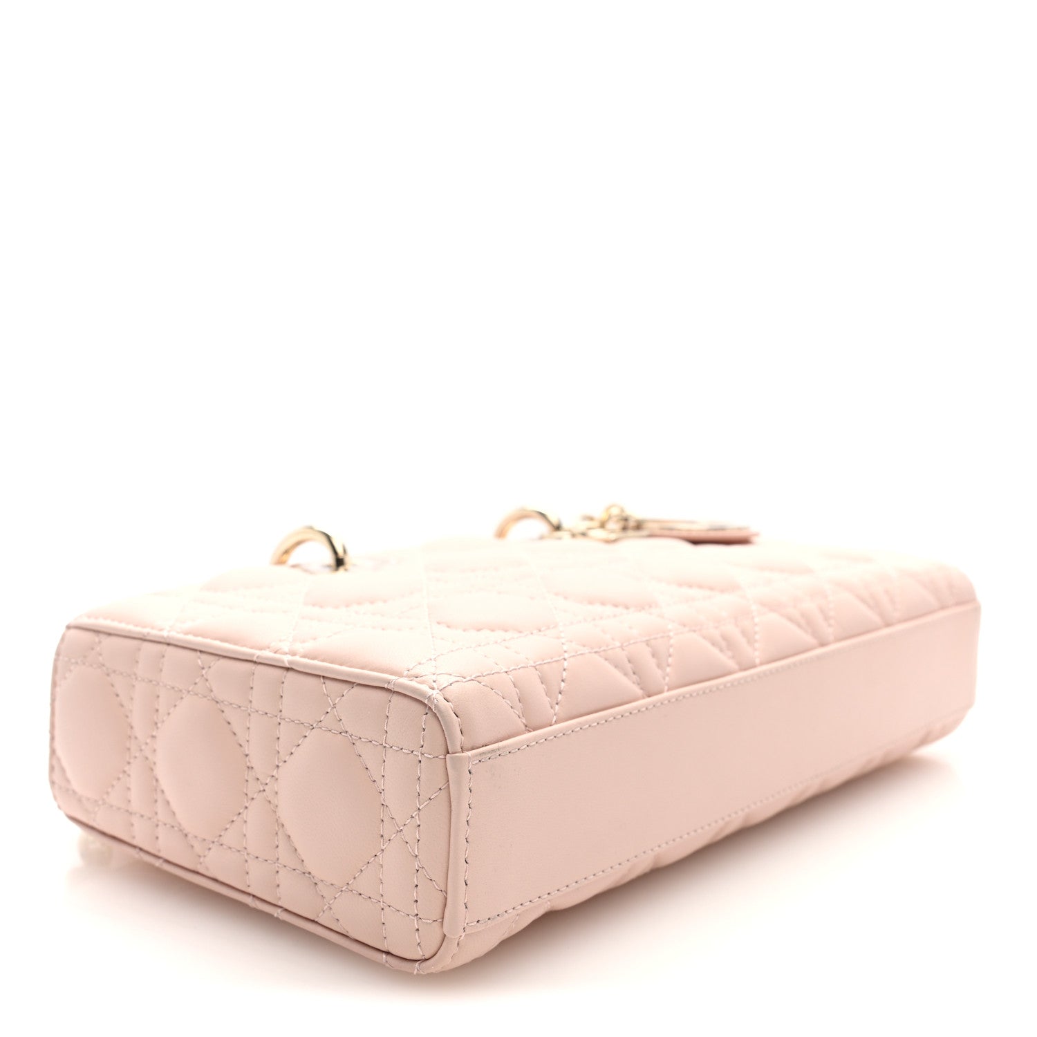 Christian Dior Lambskin Cannage Medium Lady D-Joy Powder Pink