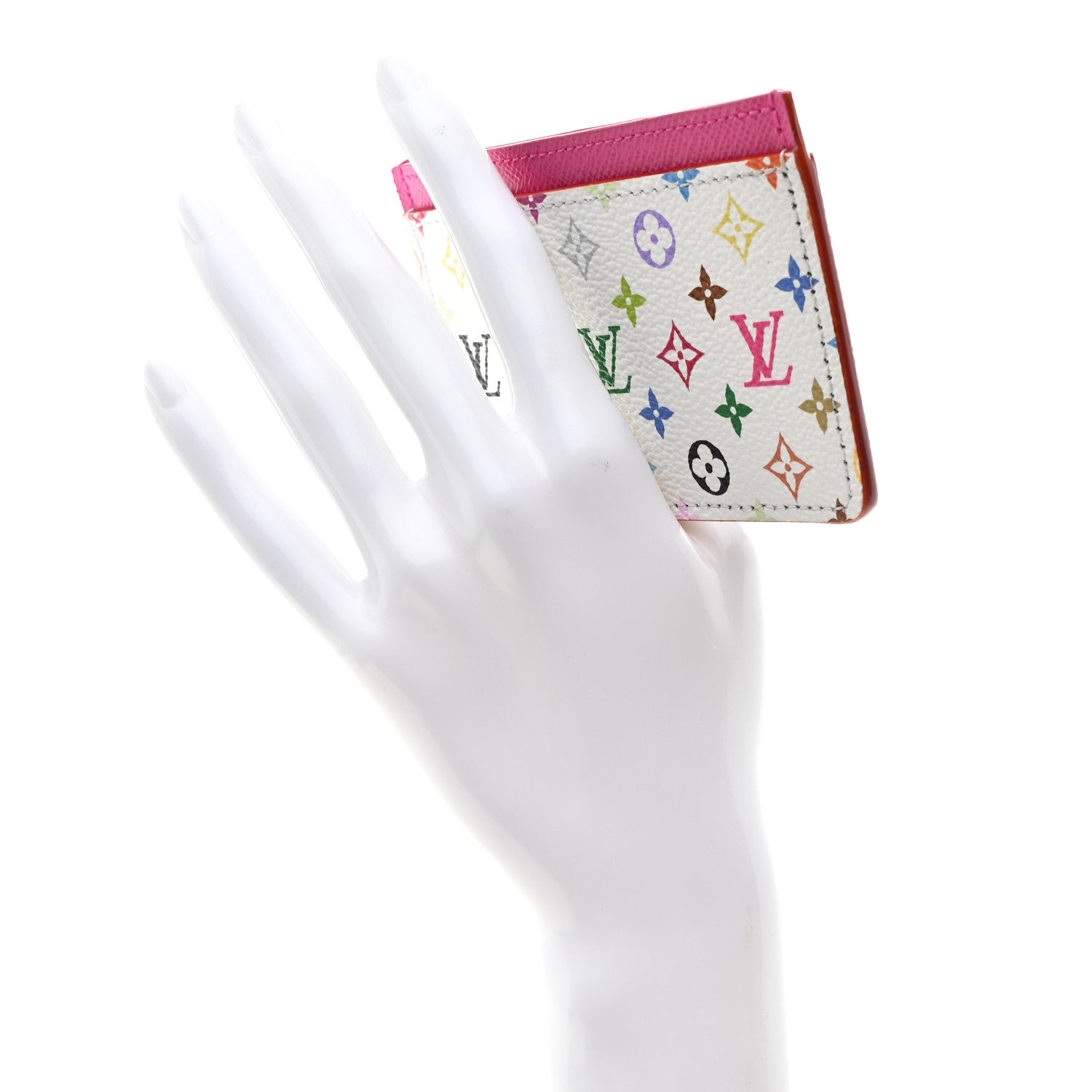 Louis Vuitton LV X TM Monogram Multicolor Card Holder Kawaii Pink