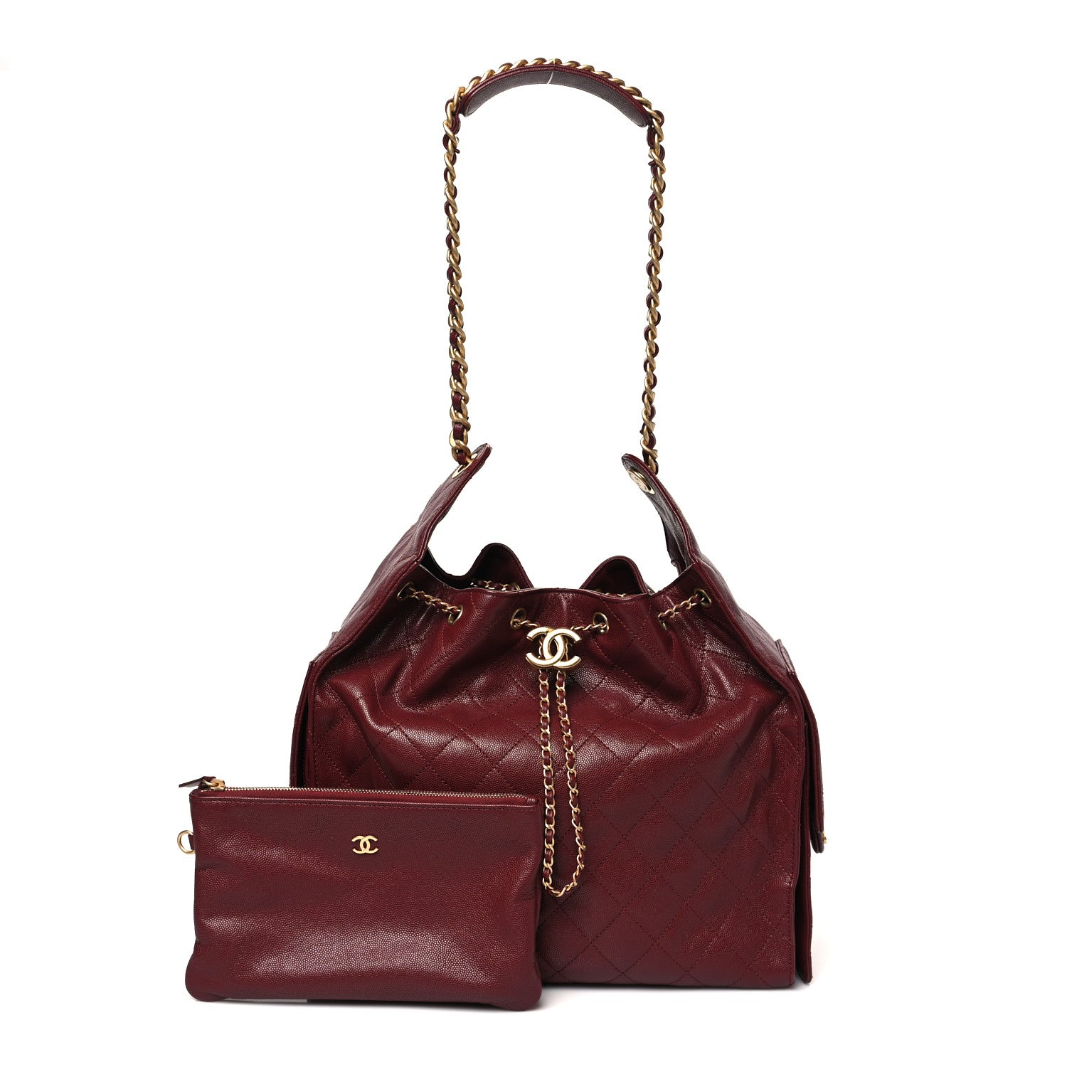 Chanel Caviar Quilted Medium Chanel 25 Handbag Burgundy