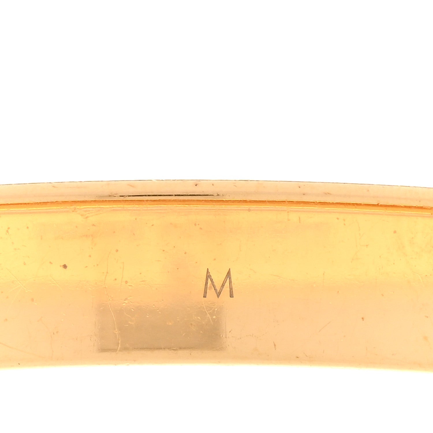 Louis Vuitton Brass Monogram Nanogram Cuff M Gold