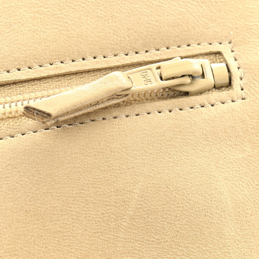 Caviar CC Timeless Flap Wallet Beige