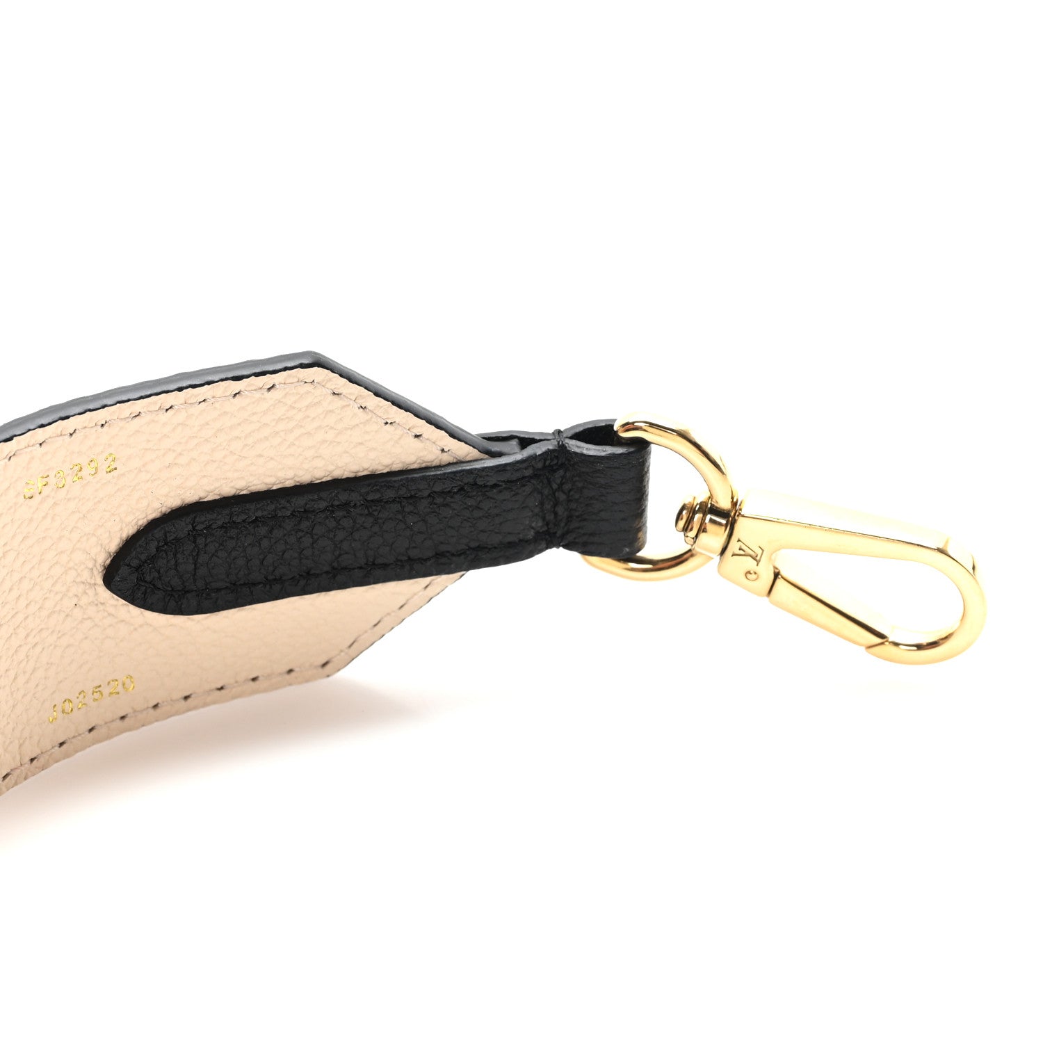 Louis Vuitton Empreinte Monogram Bandouliere Shoulder Strap Black Beige