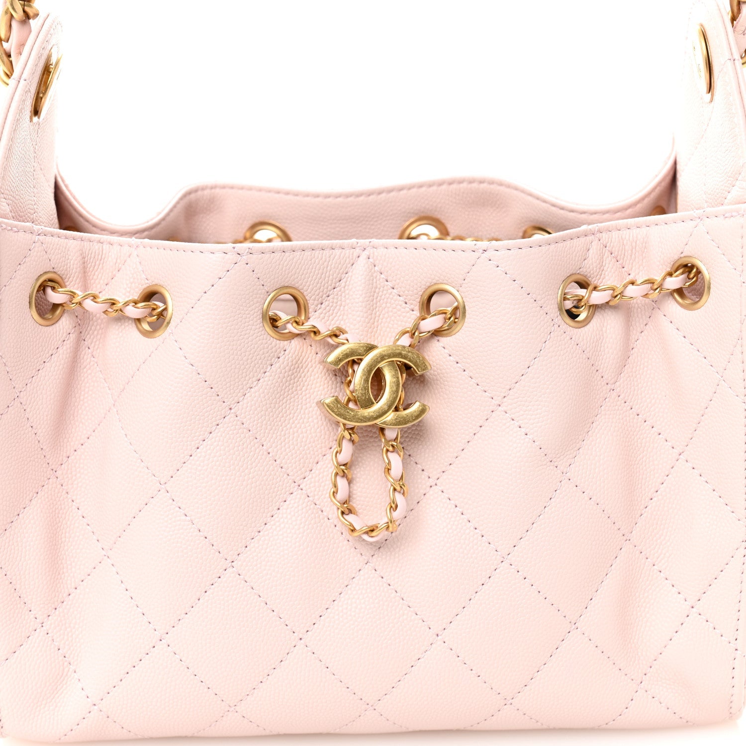 Chanel Caviar Quilted Mini Chanel 25 Handbag Light Pink