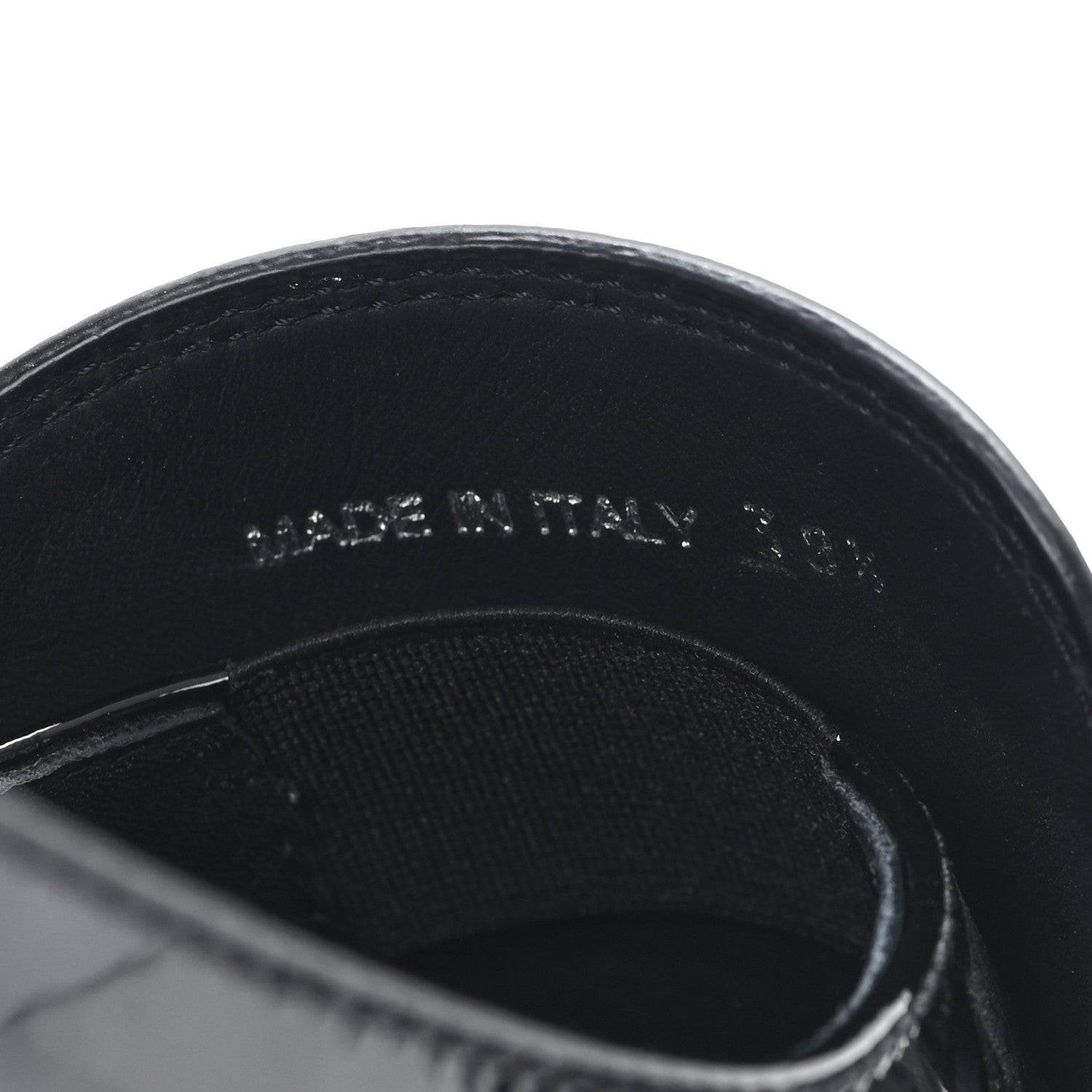 Prada Vernice Triangle 50mm Loafers 39.5 Black