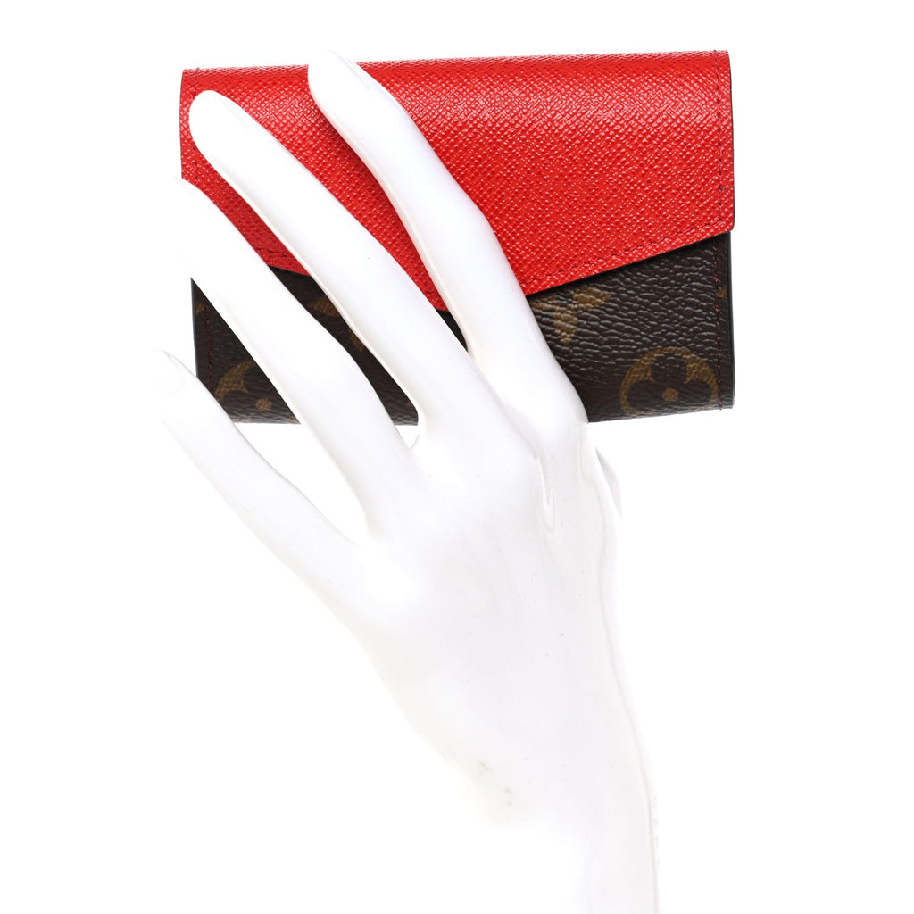 Louis Vuitton Monogram Sarah Multicartes Coquelicot