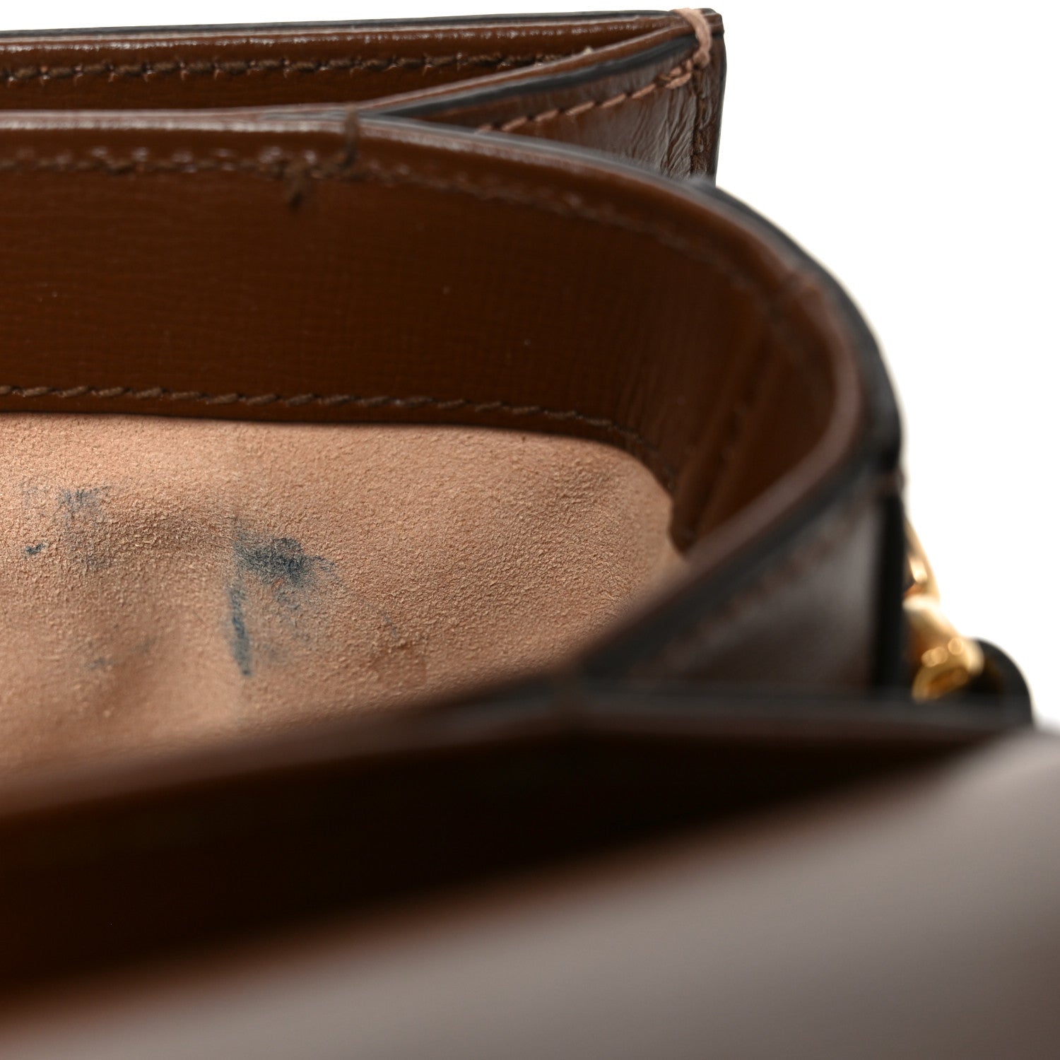 Gucci GG Supreme Monogram Horsebit 1955 Shoulder Bag Beige Brown Sugar
