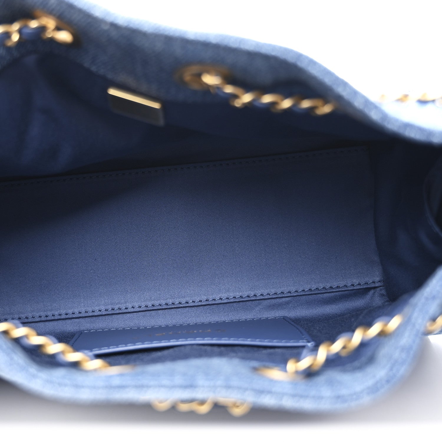 Chanel Washed Denim Quilted Mini Chanel 25 Handbag Blue