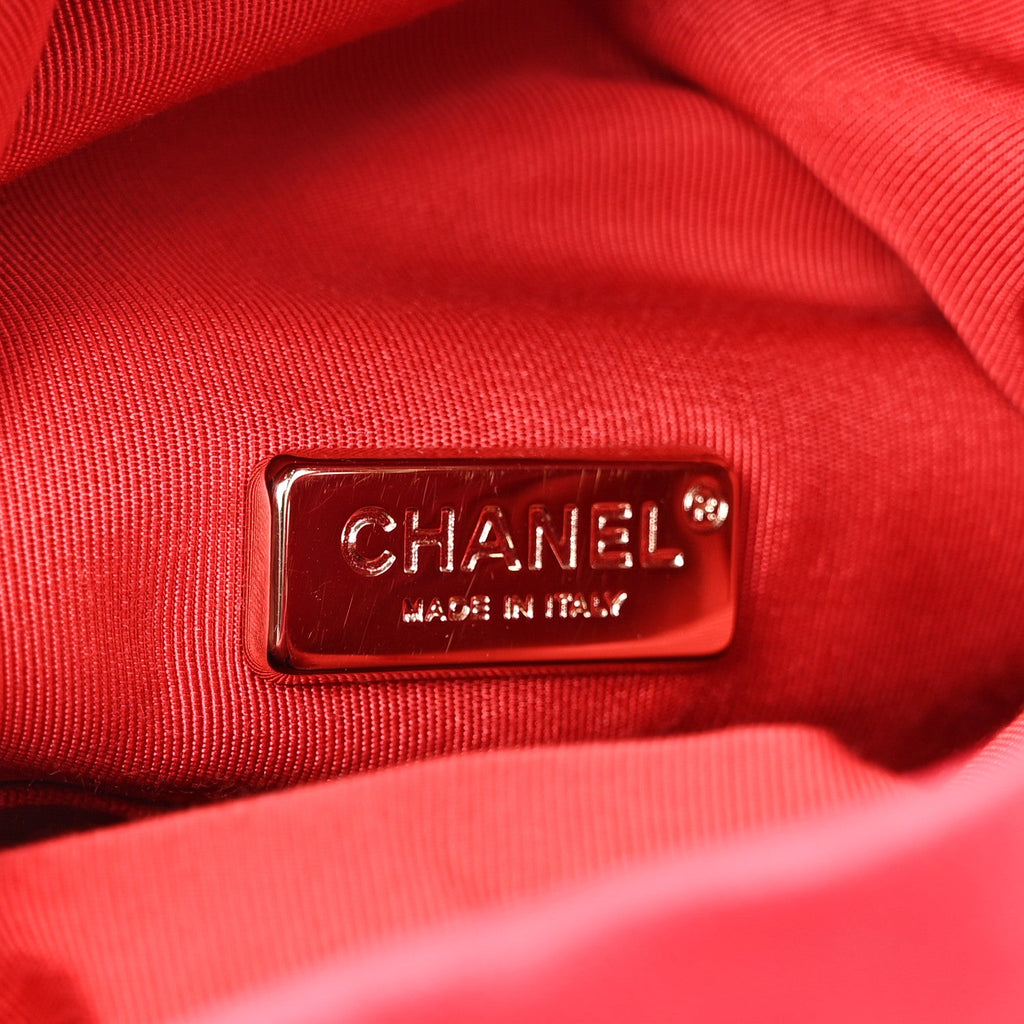 Chanel Lambskin Quilted Small in Seoul Backpack Dark Pink