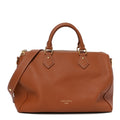 Louis Vuitton Grained Calfskin Low Key Speedy 30 Cognac