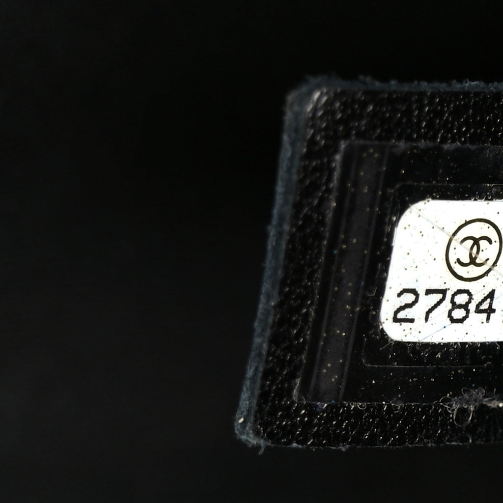 Chanel Calfskin Stitched Covered CC Camera Case Bag Black
