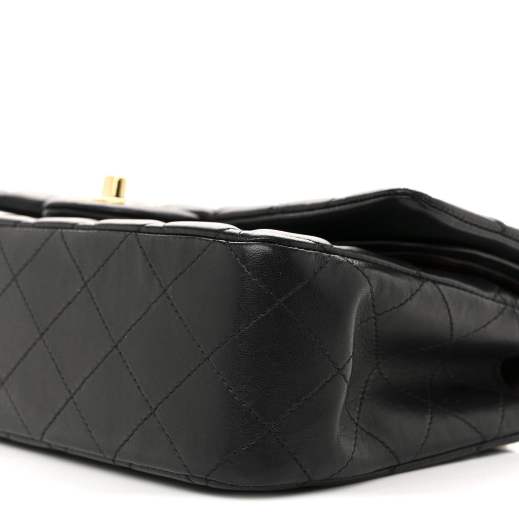 Chanel Lambskin Quilted Medium Double Flap Black