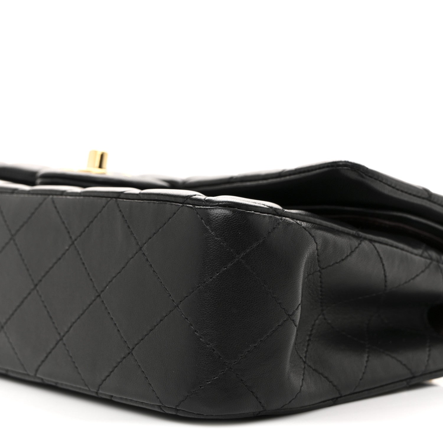 Chanel Lambskin Quilted Medium Double Flap Black