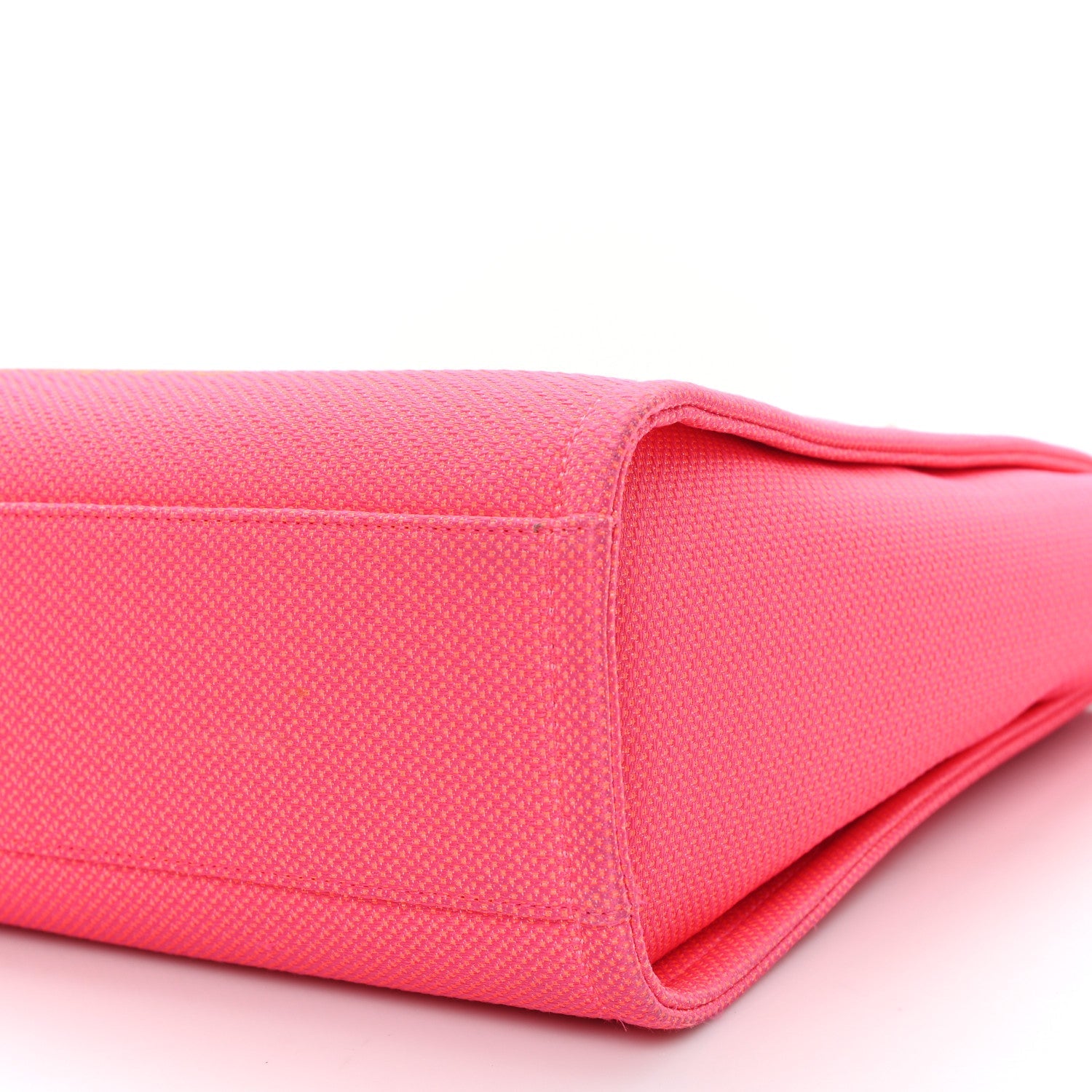 Chanel Canvas Mini Deauville Tote Pink Orange