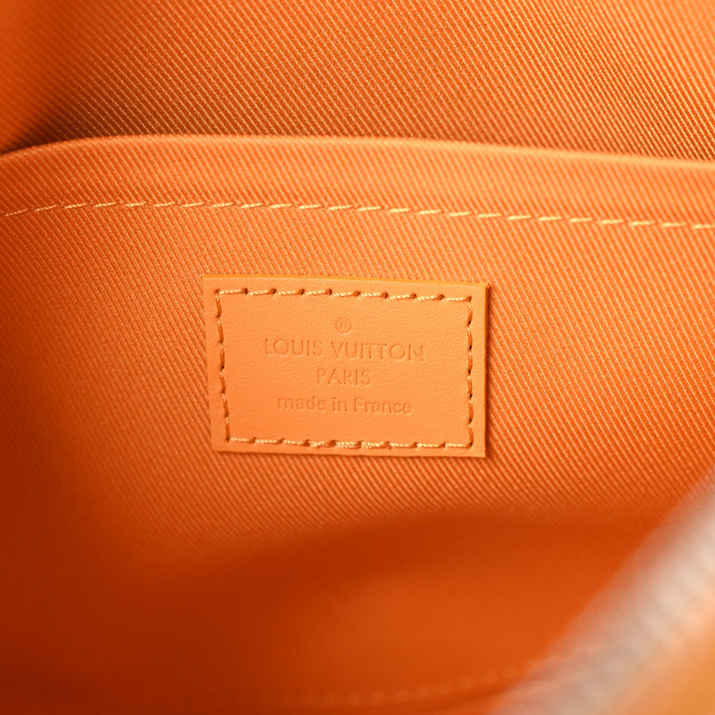 Louis Vuitton Grained Calfskin Aerogram City Keepall Safran Yellow
