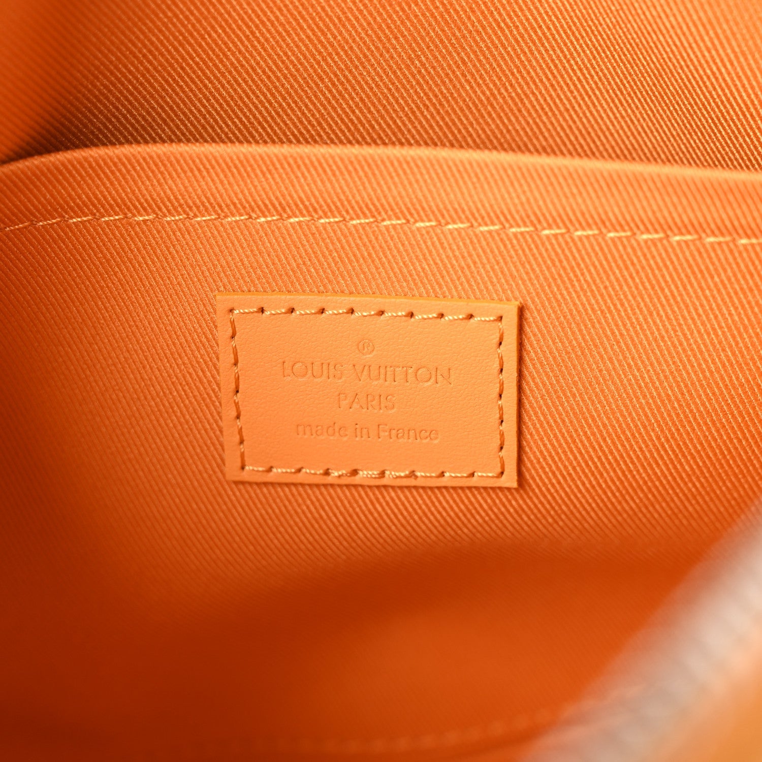 Louis Vuitton Grained Calfskin Aerogram City Keepall Safran Yellow
