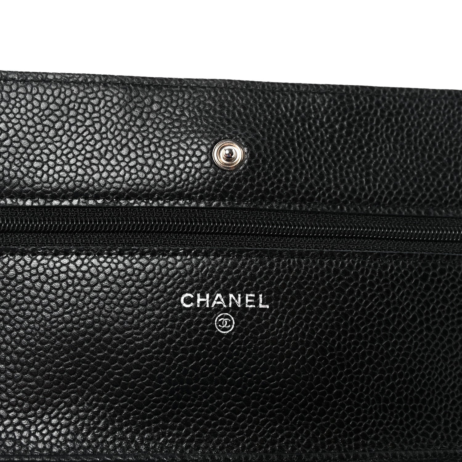 Chanel Caviar Quilted Wallet on Chain WOC Black