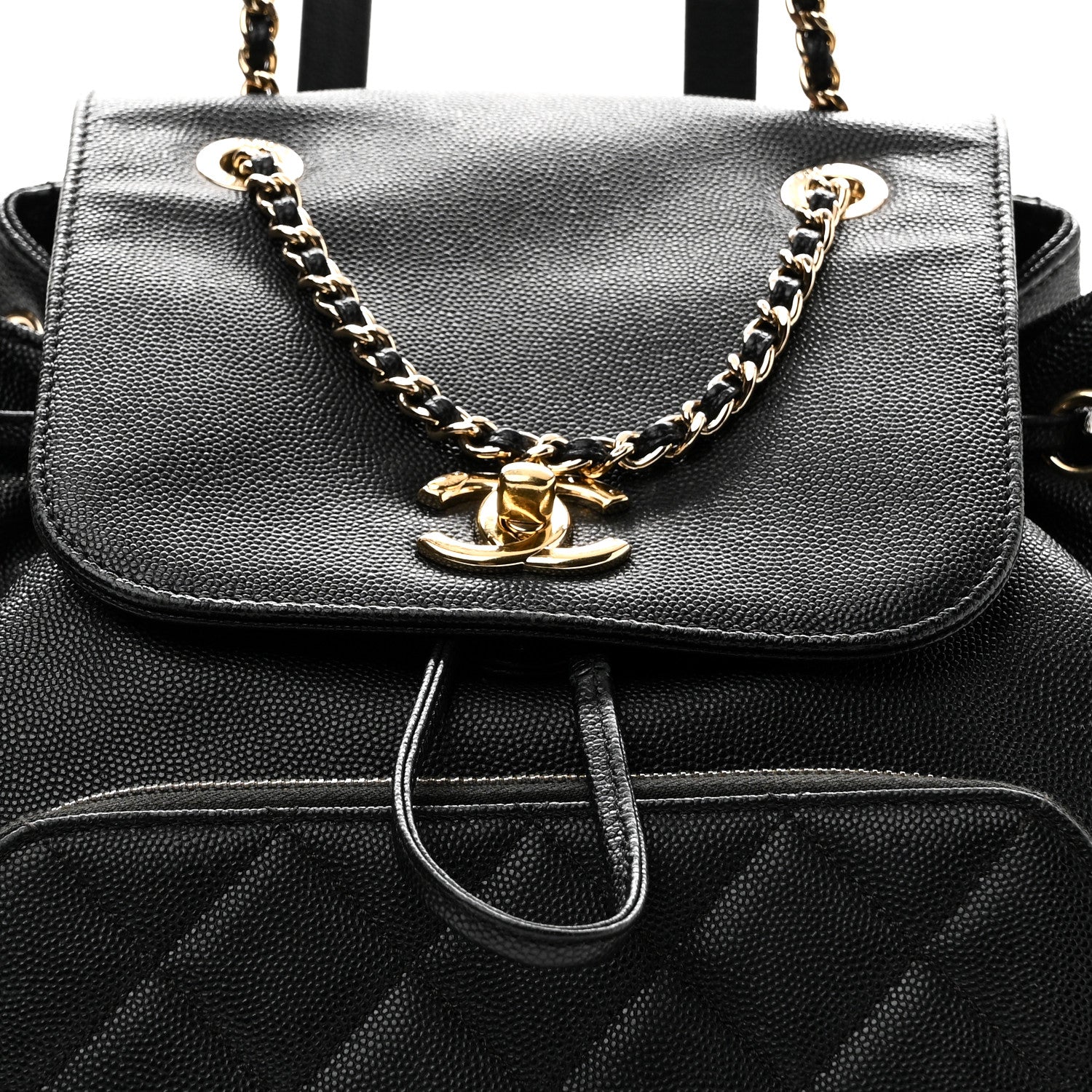 Chanel Caviar Quilted Business Affinity Backpack Black