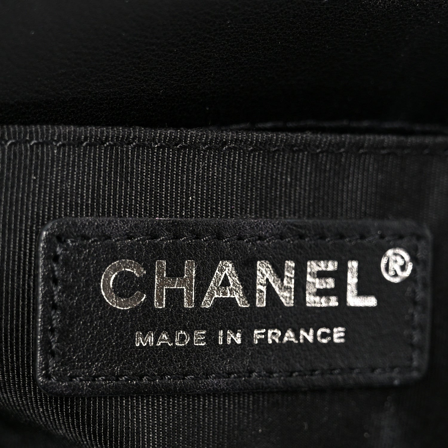 Chanel Calfskin Strass Crystal Small Boy Flap Black