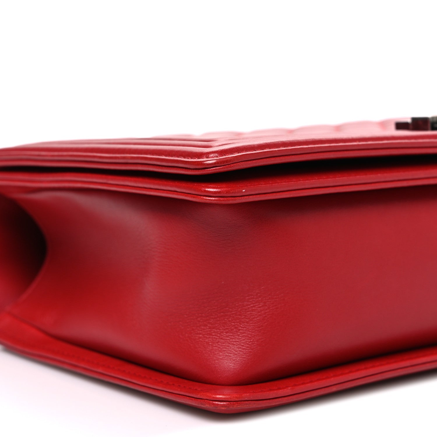 Chanel Lambskin Quilted New Medium Boy Flap Red