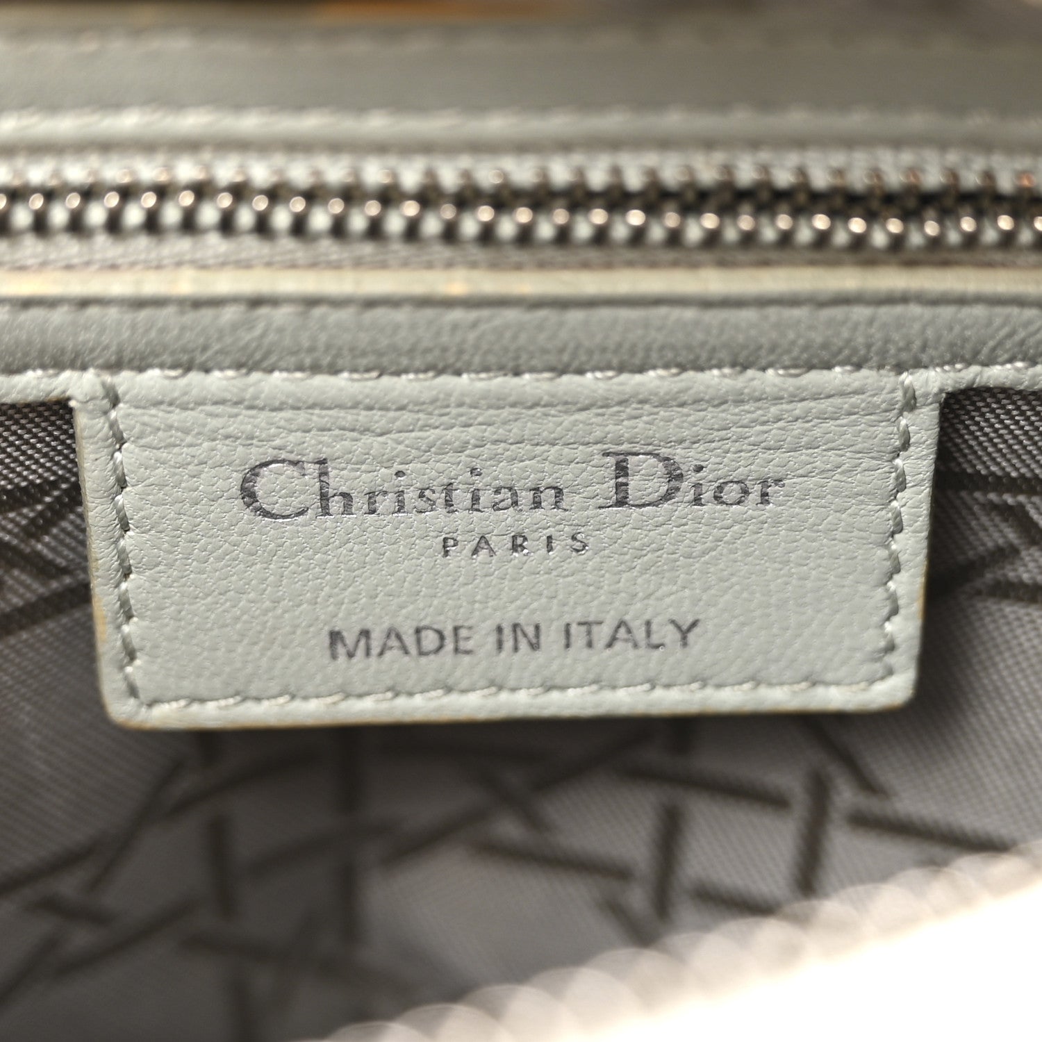 Christian Dior Lambskin Cannage Medium Lady Dior Green