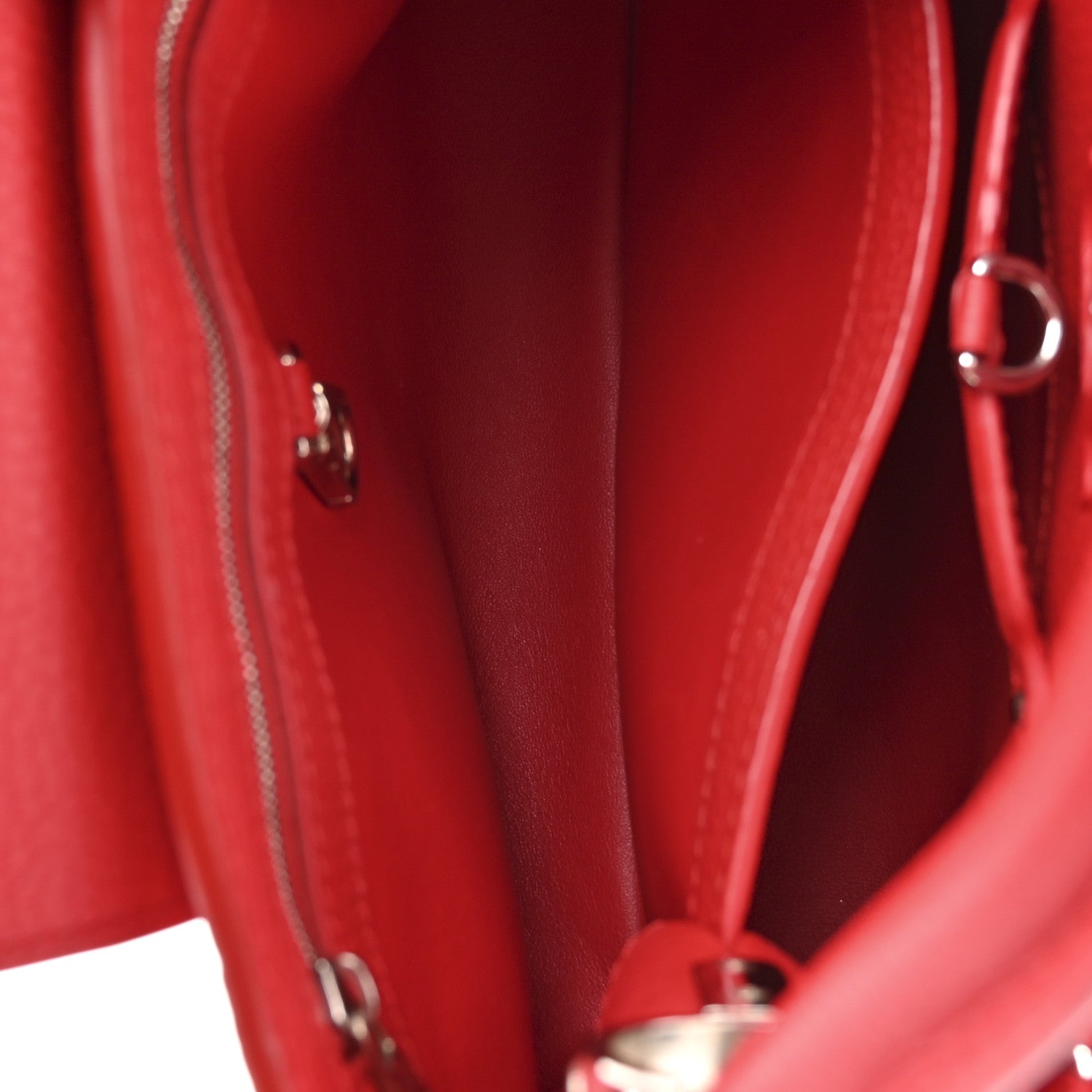 Louis Vuitton Taurillon Capucines BB Scarlet Red