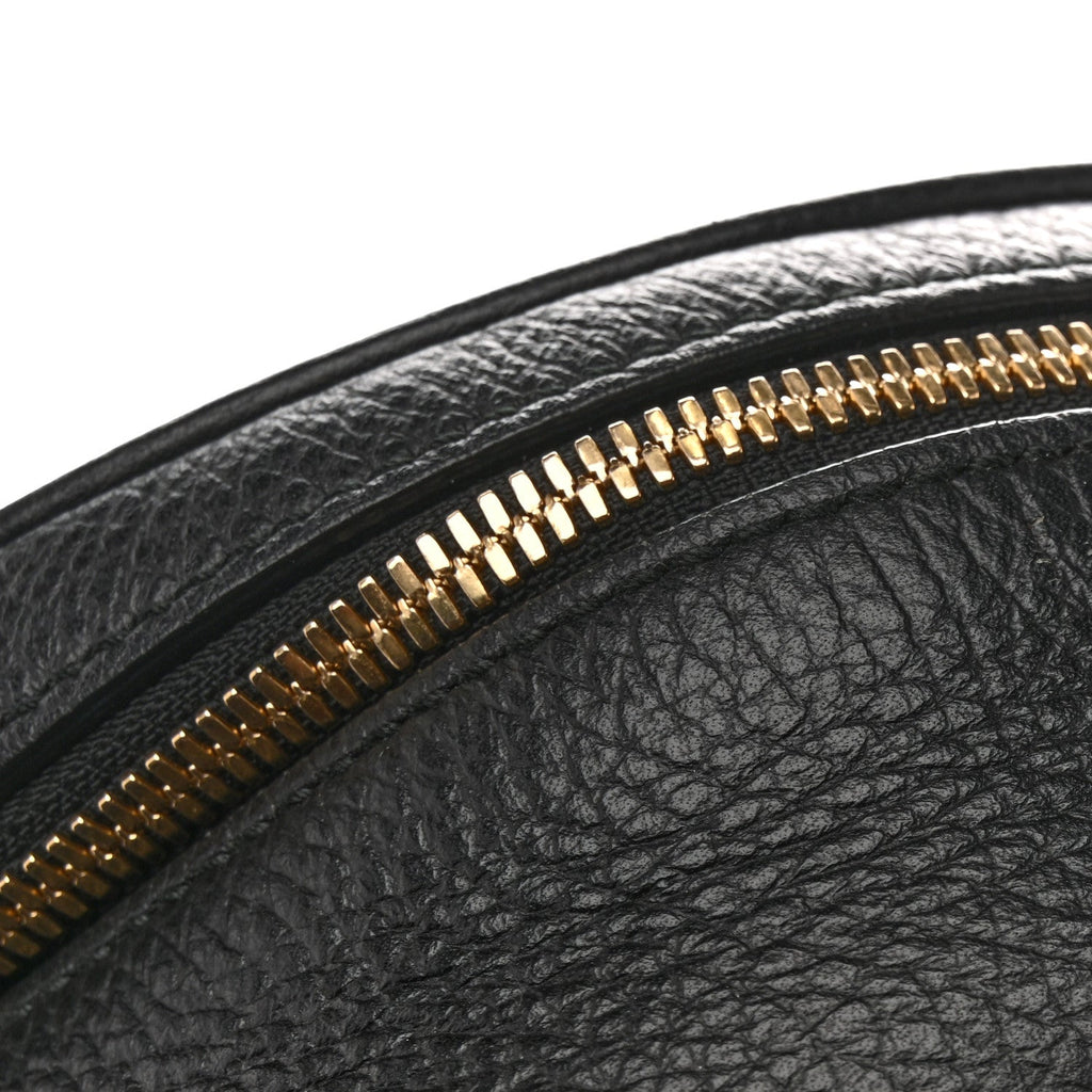 Gucci Pebbled Calfskin Soho Chain Backpack Black