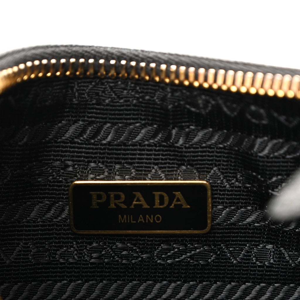 Prada Saffiano Lux Re-Edition 2005 Shoulder Bag Black