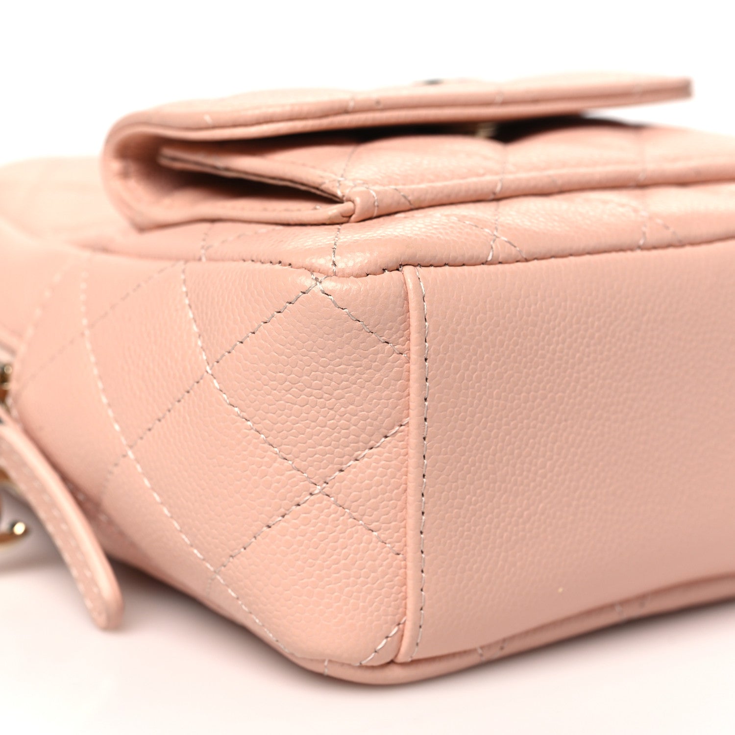 Chanel Caviar Quilted CC Mini Classic Backpack Light Pink