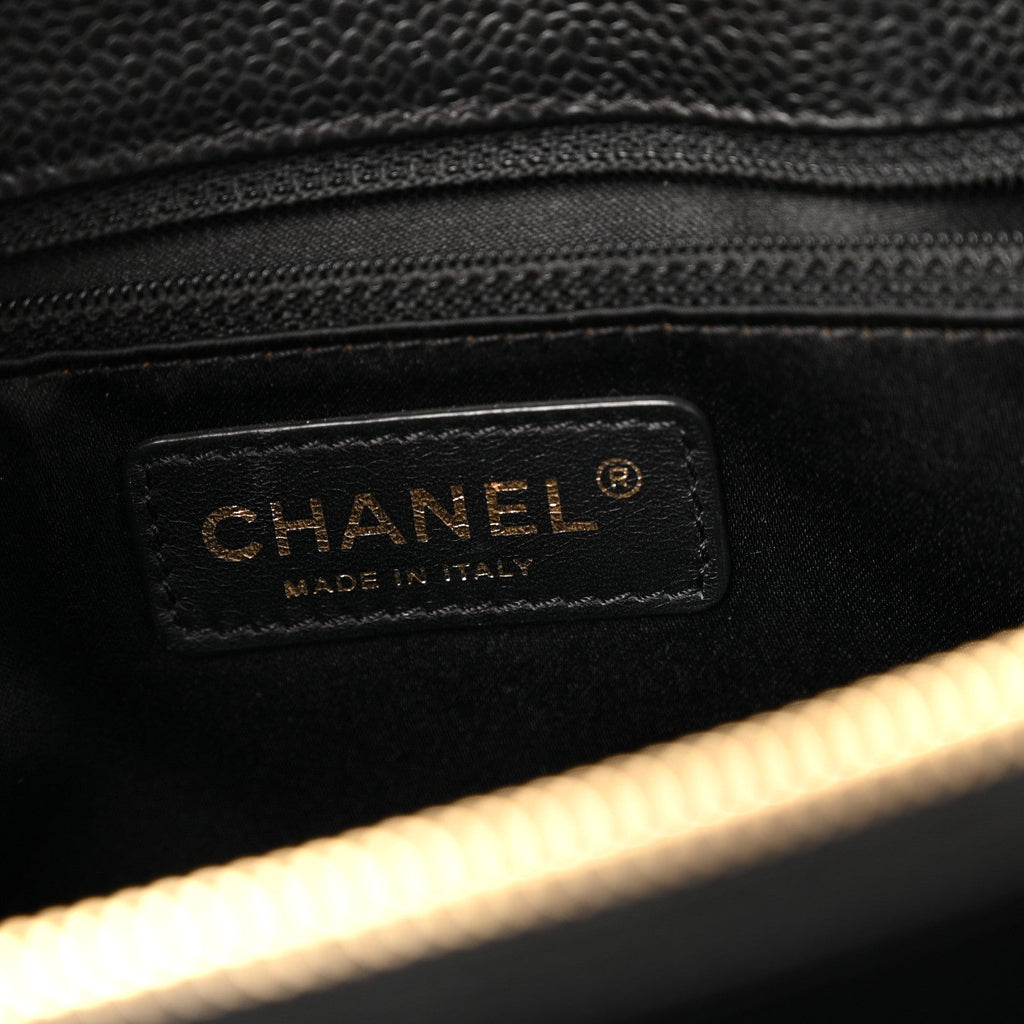 Chanel Caviar Quilted Grand Shopping Tote GST Black