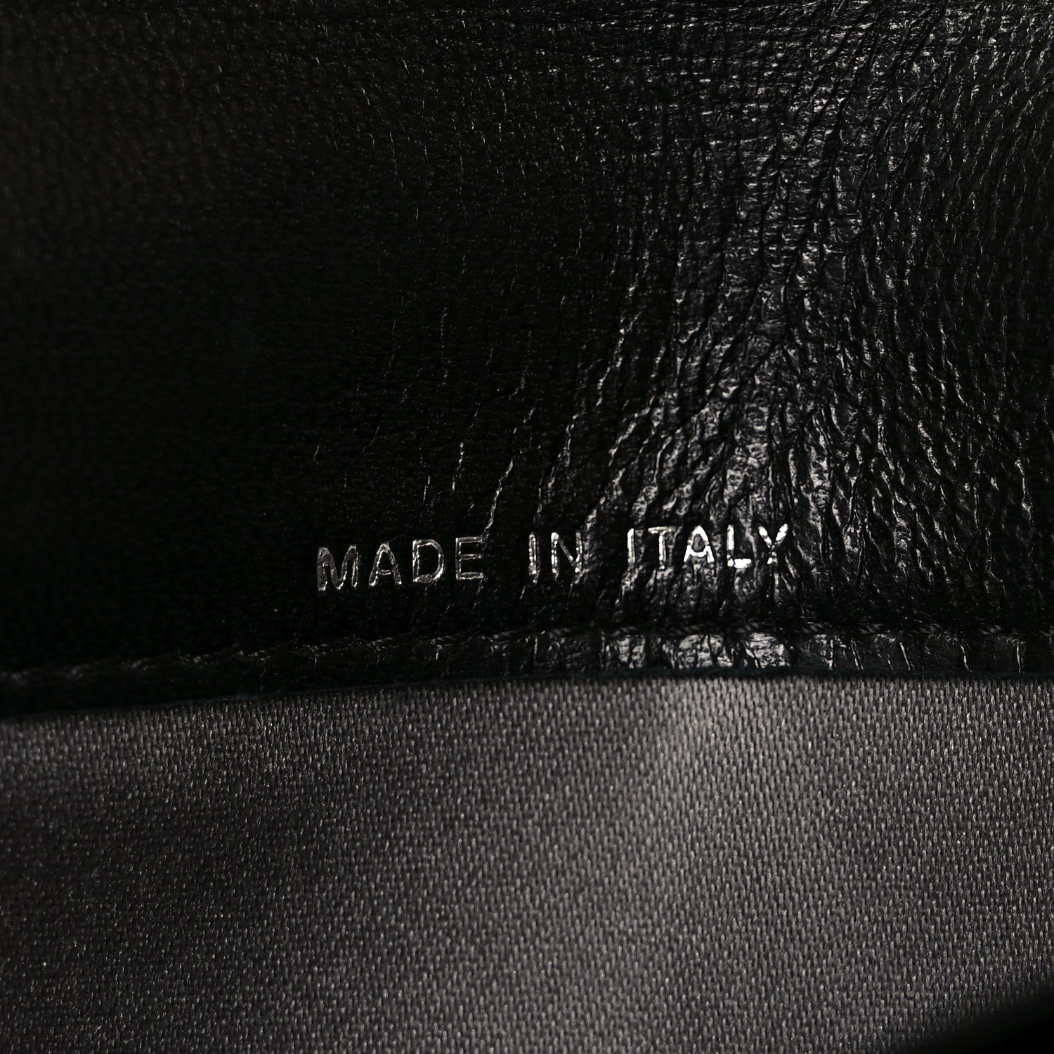 Lambskin Camellia Embossed Yen Wallet Black