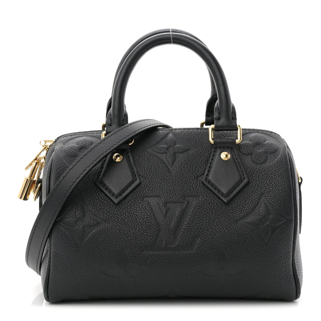 Louis Vuitton Empreinte Monogram Giant Speedy Bandouliere 20 Black