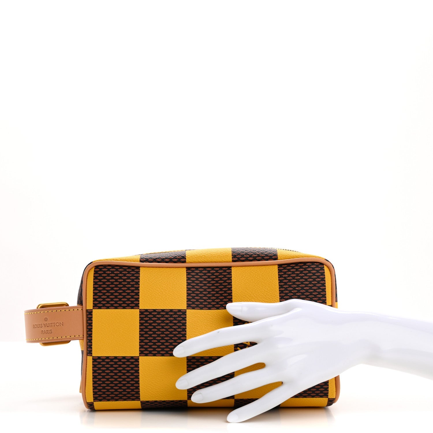 Louis Vuitton Damier Pop Dopp Kit Toilet Pouch Jaune Mat