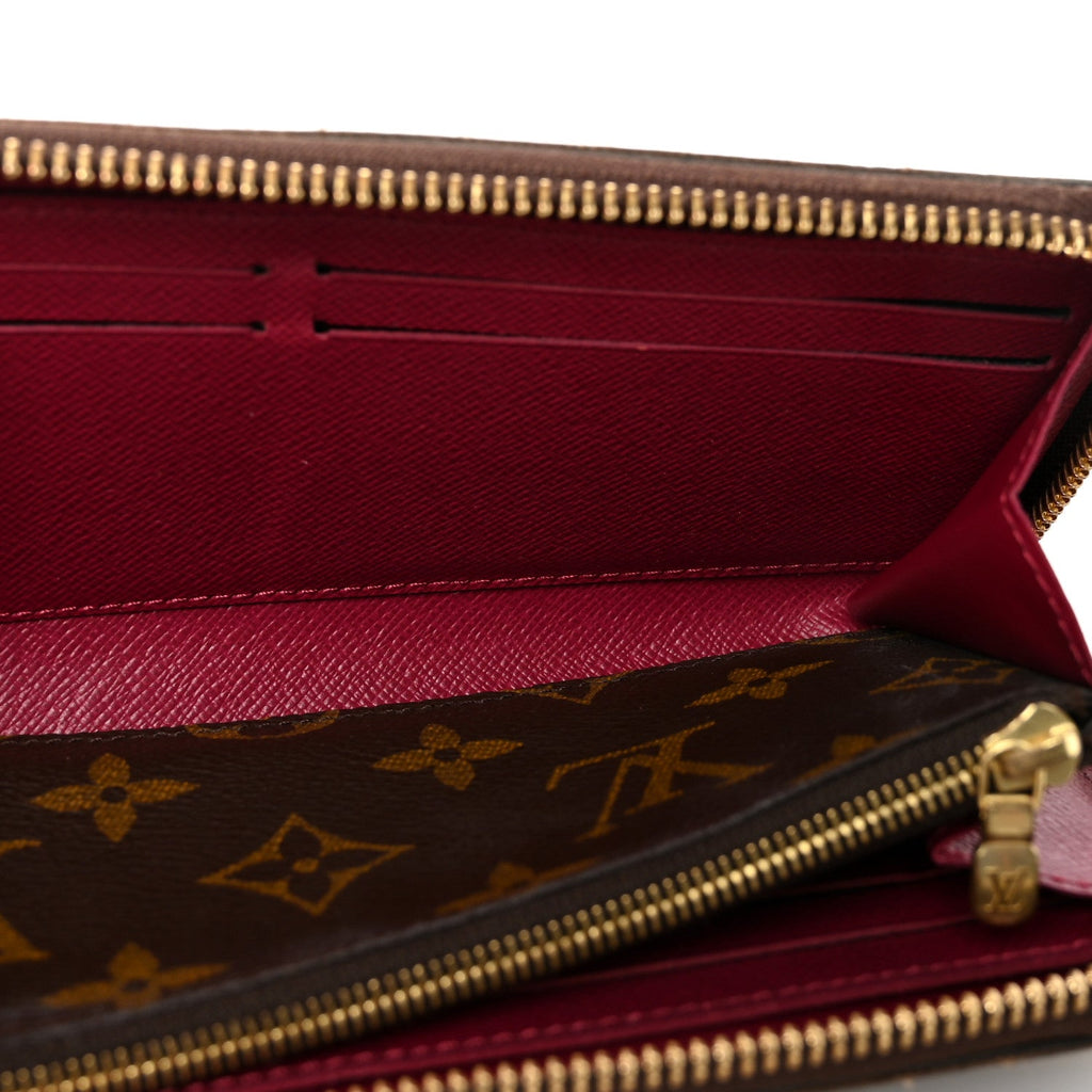 Louis Vuitton Monogram Clemence Wallet Fuchsia