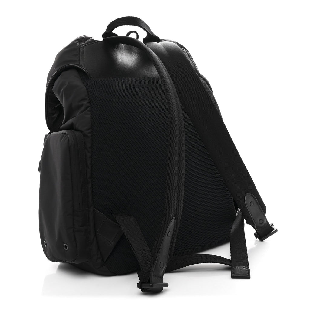 Christian Dior Nylon Saddle Backpack Black