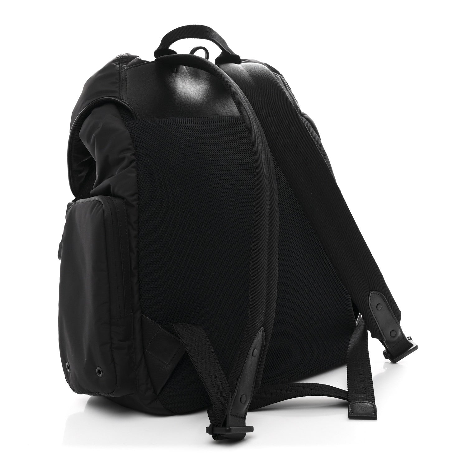 Christian Dior Nylon Saddle Backpack Black