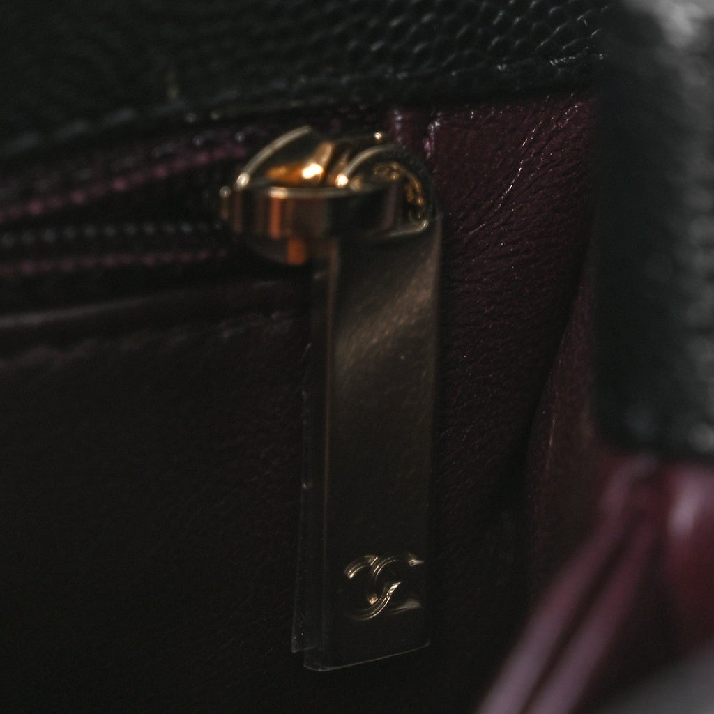Chanel Caviar Quilted Mini Coco Handle Flap Black