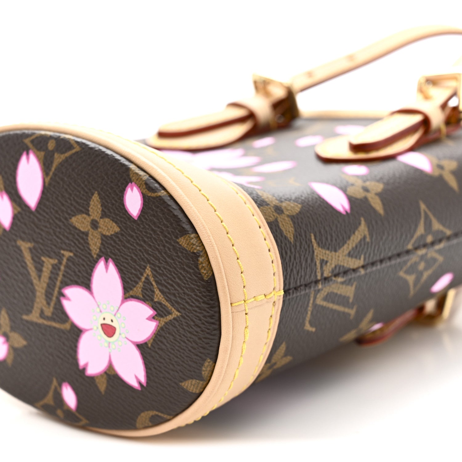 Louis Vuitton LV X TM Monogram Cherry Blossom Nano Bucket Sakura Brown