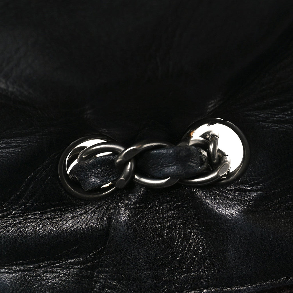 Chanel Lambskin Quilted Jumbo Single Flap Black