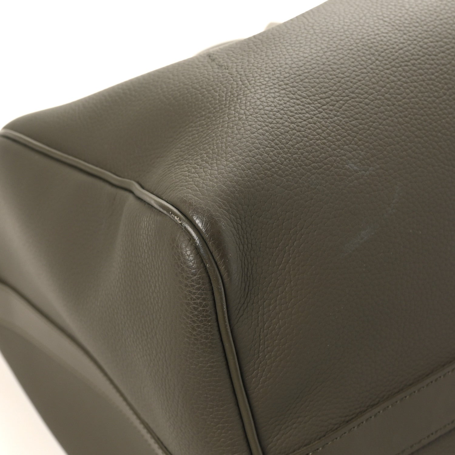Louis Vuitton Grained Calfskin Aerogram Keepall Bandouliere 50 Khaki
