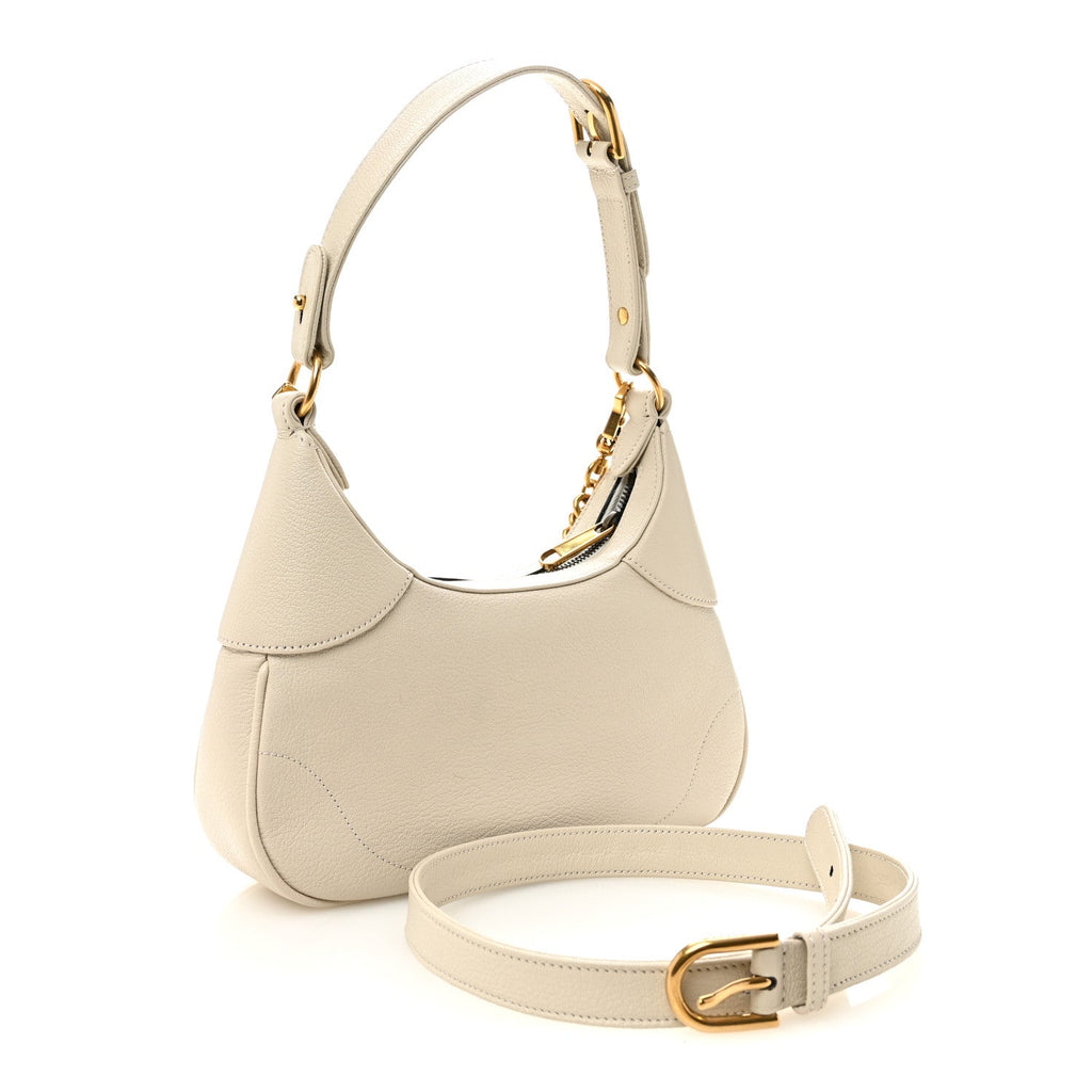 Gucci Goatskin Small Aphrodite Shoulder Bag Mystic White