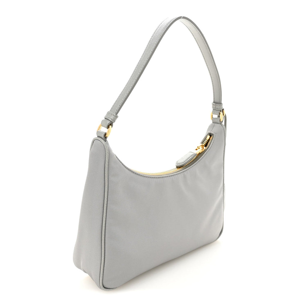 Prada Re-Nylon Saffiano Mini Re-Edition 2005 Bag Cloudy