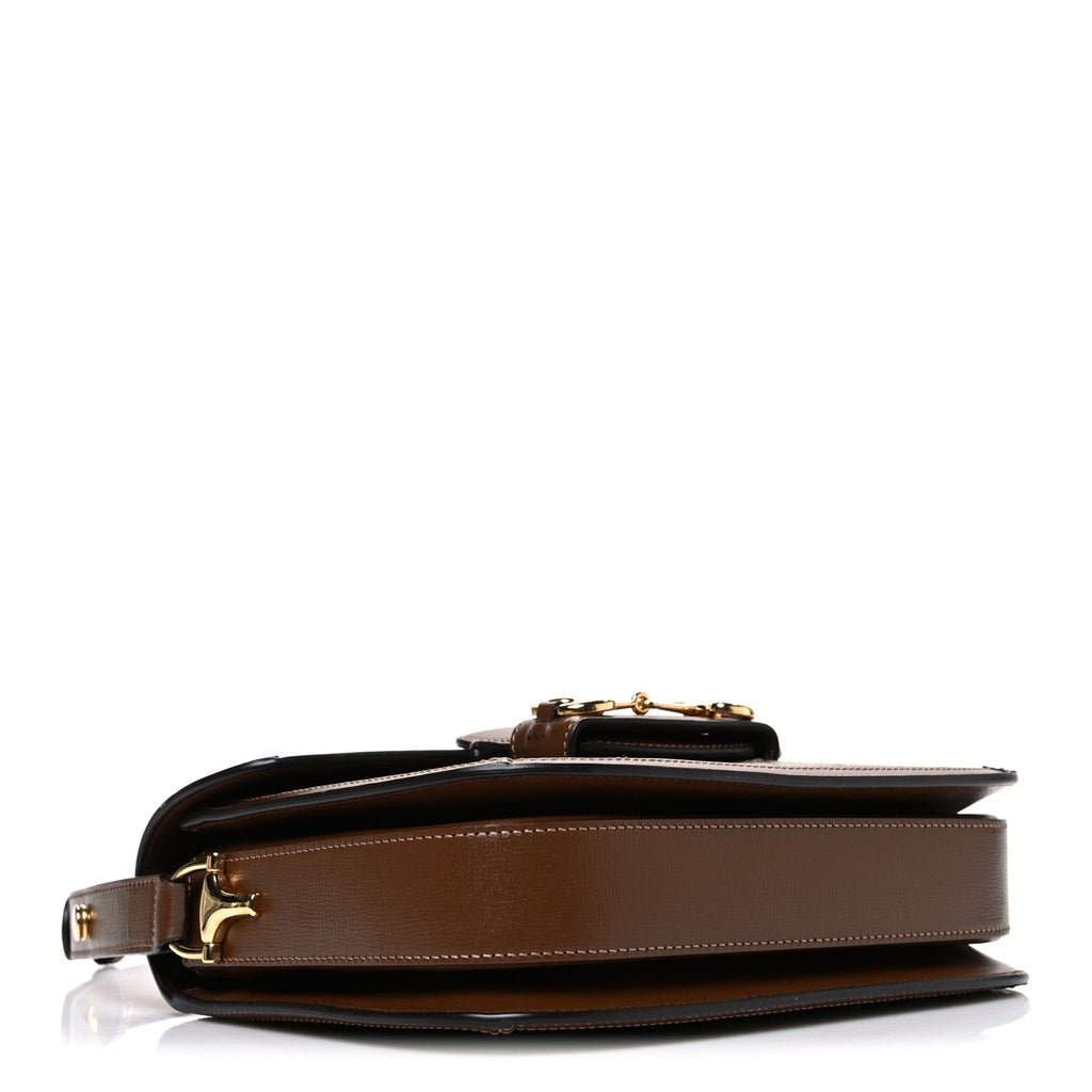 Gucci GG Supreme Monogram Horsebit 1955 Shoulder Bag Beige Brown Sugar
