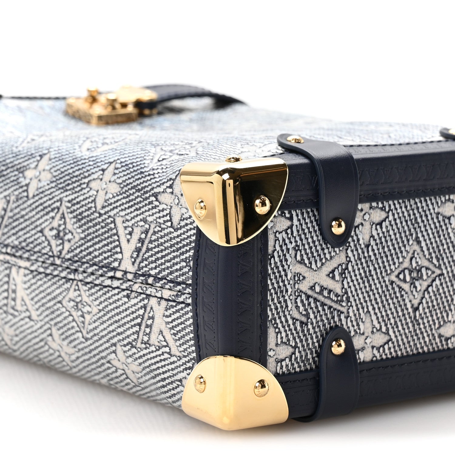 Louis Vuitton Monoglam Side Trunk MM Blue
